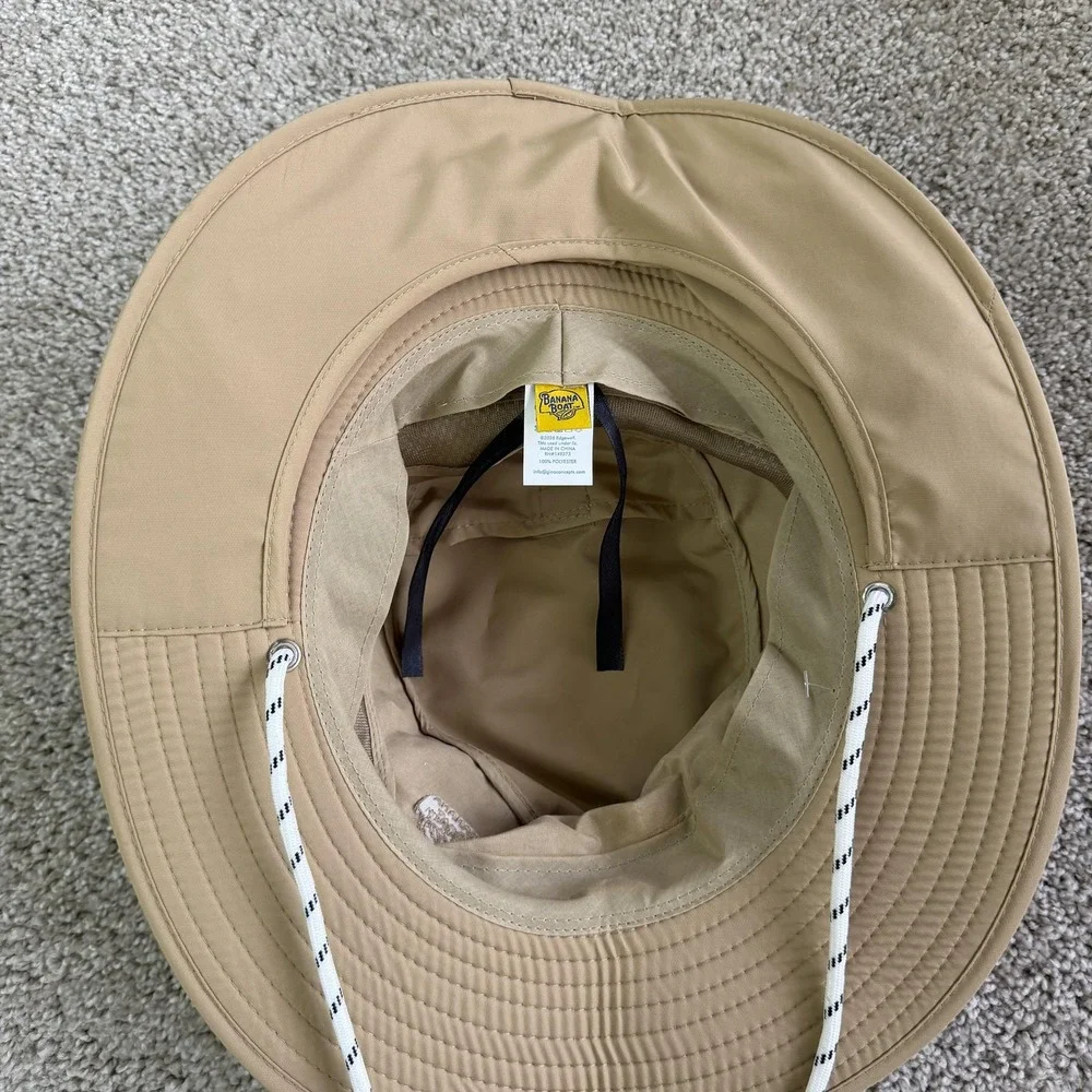 Banana Boat Hat Boonie Mens One Size Beige Packable Wide Brim UPF 50+ Outdoor